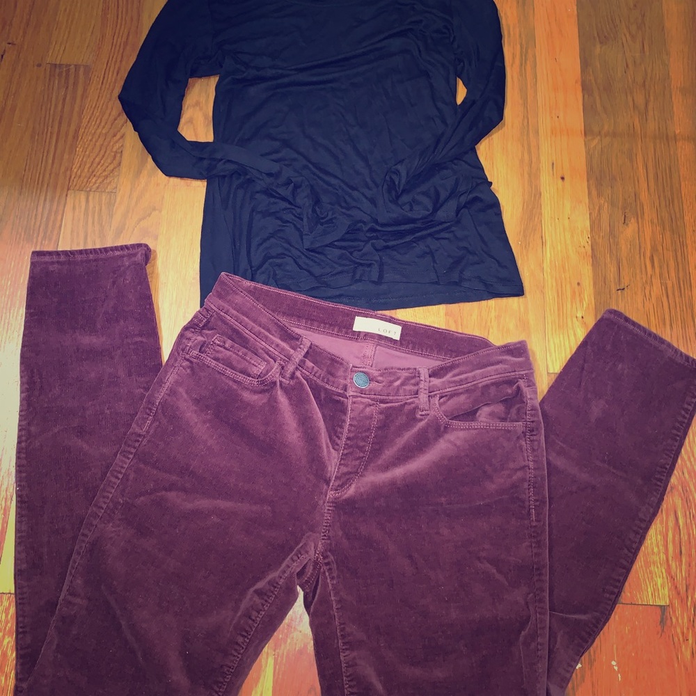 Ann Taylor Loft Corduroy Pants